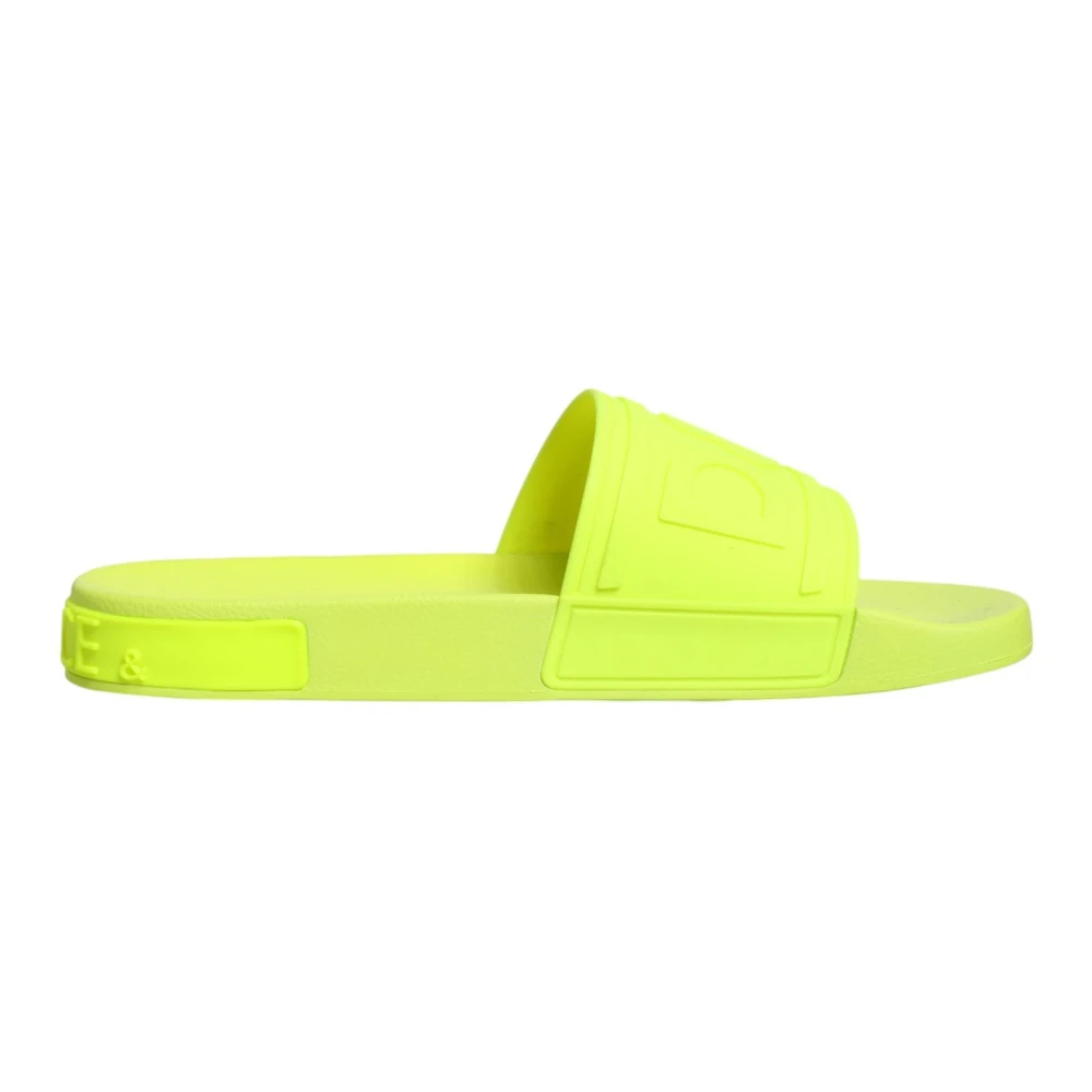Dolce & Gabbana Herren Grün - Slides Sandalen Zum Reinschlupfen - Shoes - 44 Eu