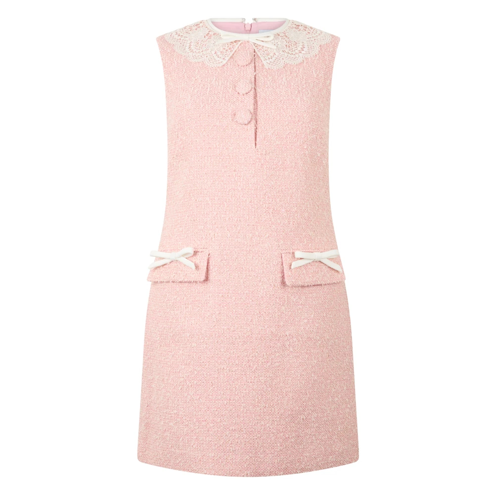 Self-Portrait Minikleid Aus Boucle Mit Spitze De Größe 34 - MyTheresa - Bild 5