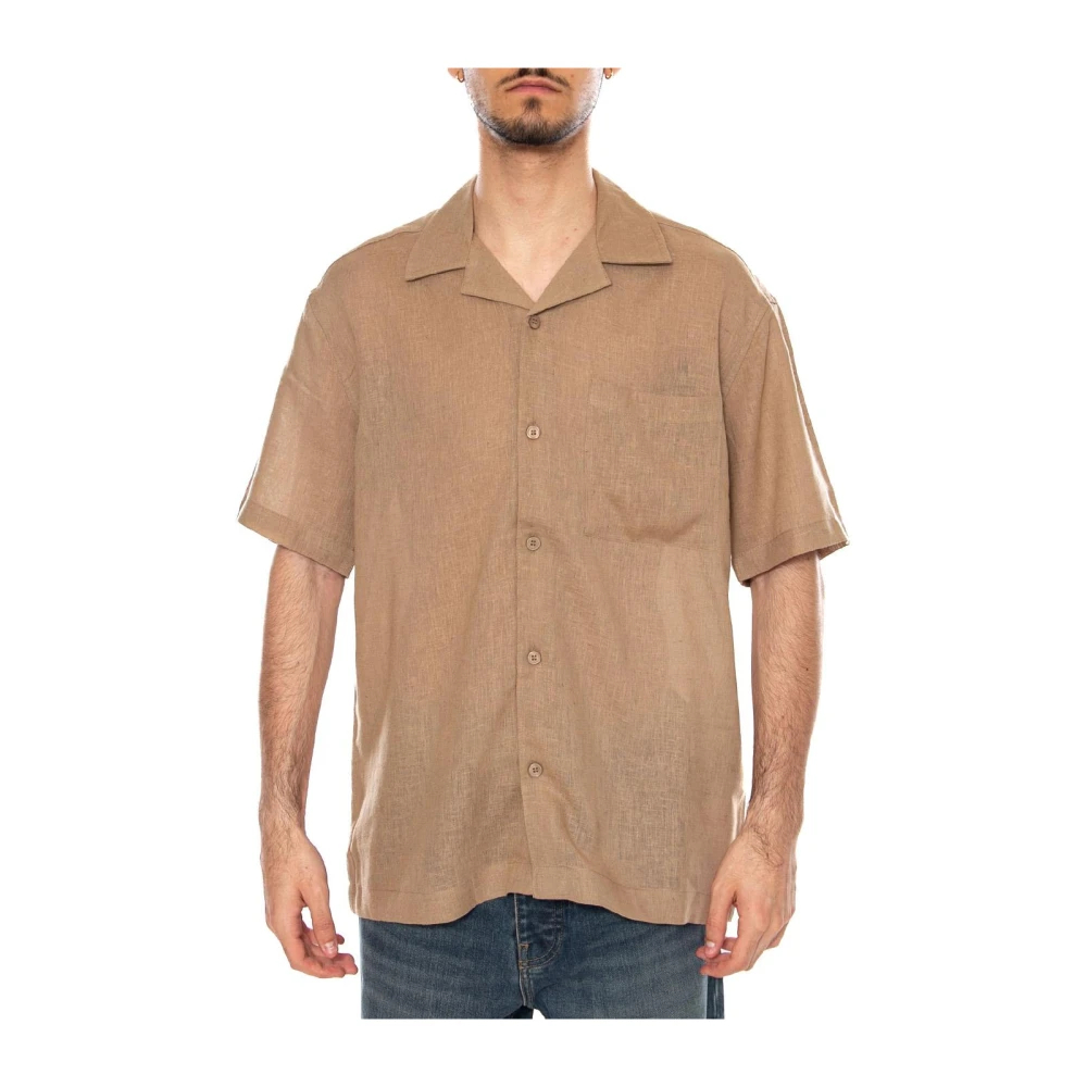 Only & Sons - Freizeithemd Herren - Leinen-Viskose-Mix - Beige - S - Bild 5