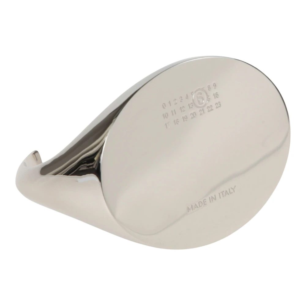 Mm6 Maison Margiela Damen Grau - Numerischer Chevalier-Ring - Accessories - M