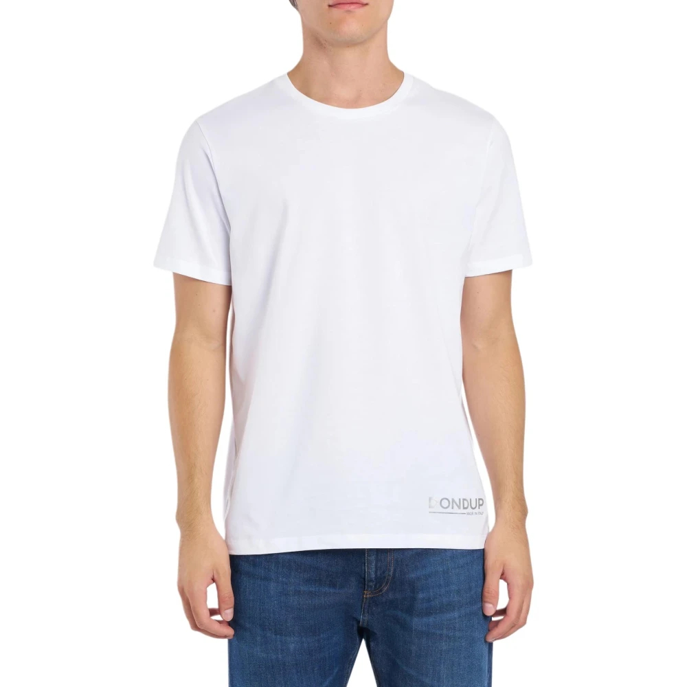 Dondup Herren Weiß - Regular-Fit T-Shirt Mit Rundhalsausschnitt - Tops - S