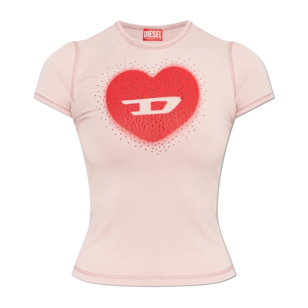 Diesel Damen Rosa - T-Uncuties-Long-S5 T-Shirt - Tops - 2XS