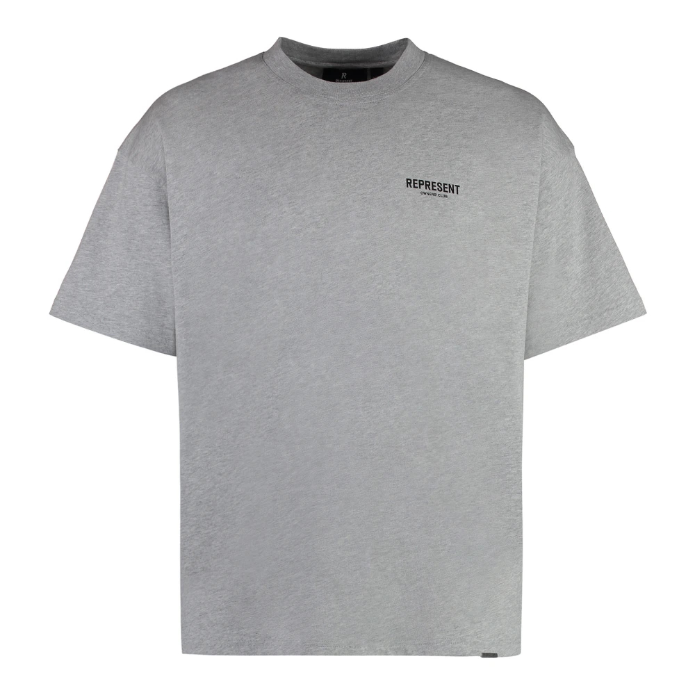 Represent Herren Grau - Baumwoll-T-Shirt Mit Rundhalsausschnitt - Tops - 2XL