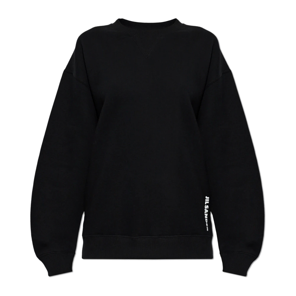 Jil Sander Damen Schwarz - Logo Sweatshirt - Sweatshirts & Hoodies - K - M