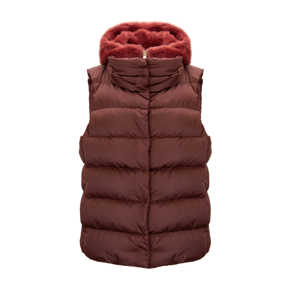 Herno Damen Rot - Abnehmbare Daunenweste - Jackets - L