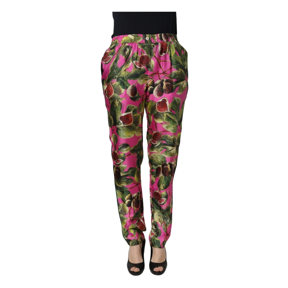 Dolce & Gabbana Damen Multicolor - Tapered Hosen - Trousers - Mehrfarbig - S