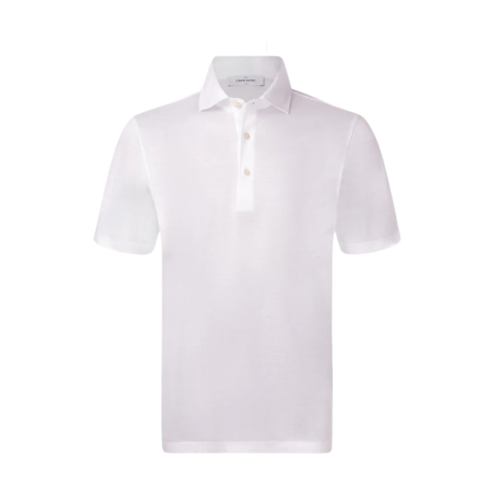 Gran Sasso Herren Weiß - Tennis M/M Polo - Tops - 3XL