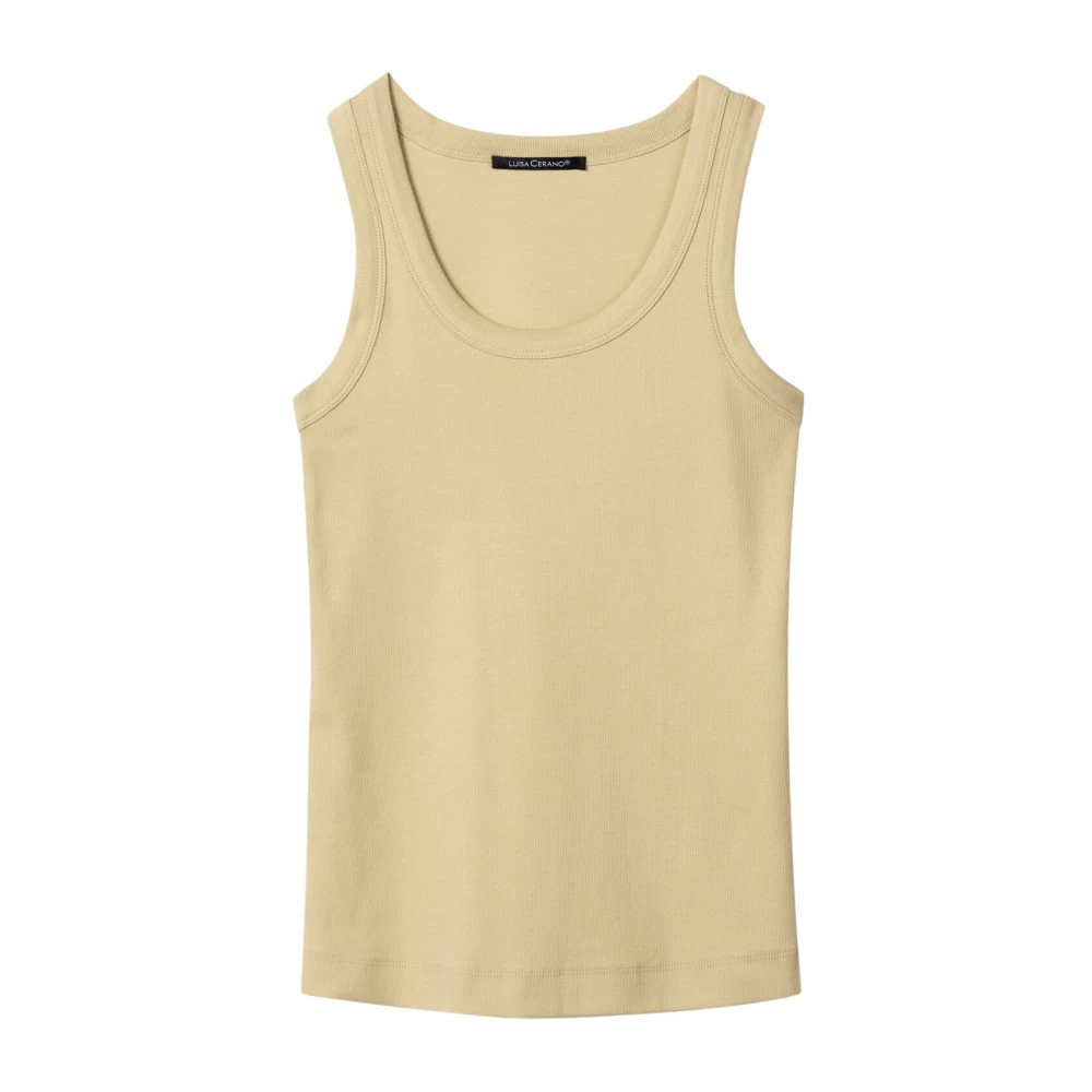 Luisa Cerano Damen Beige - Basic Top - Tops - Xl