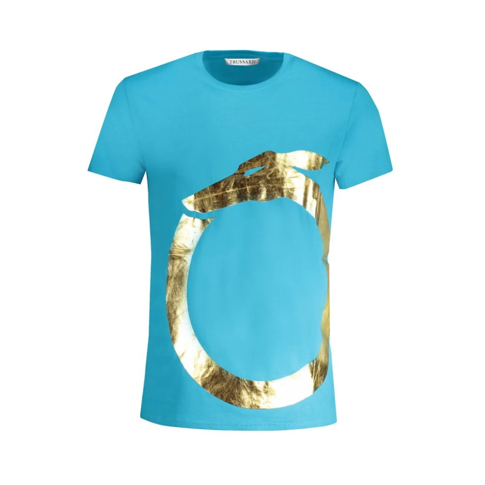 Trussardi Herren Blau - Cotton T-Shirt - Tops - M