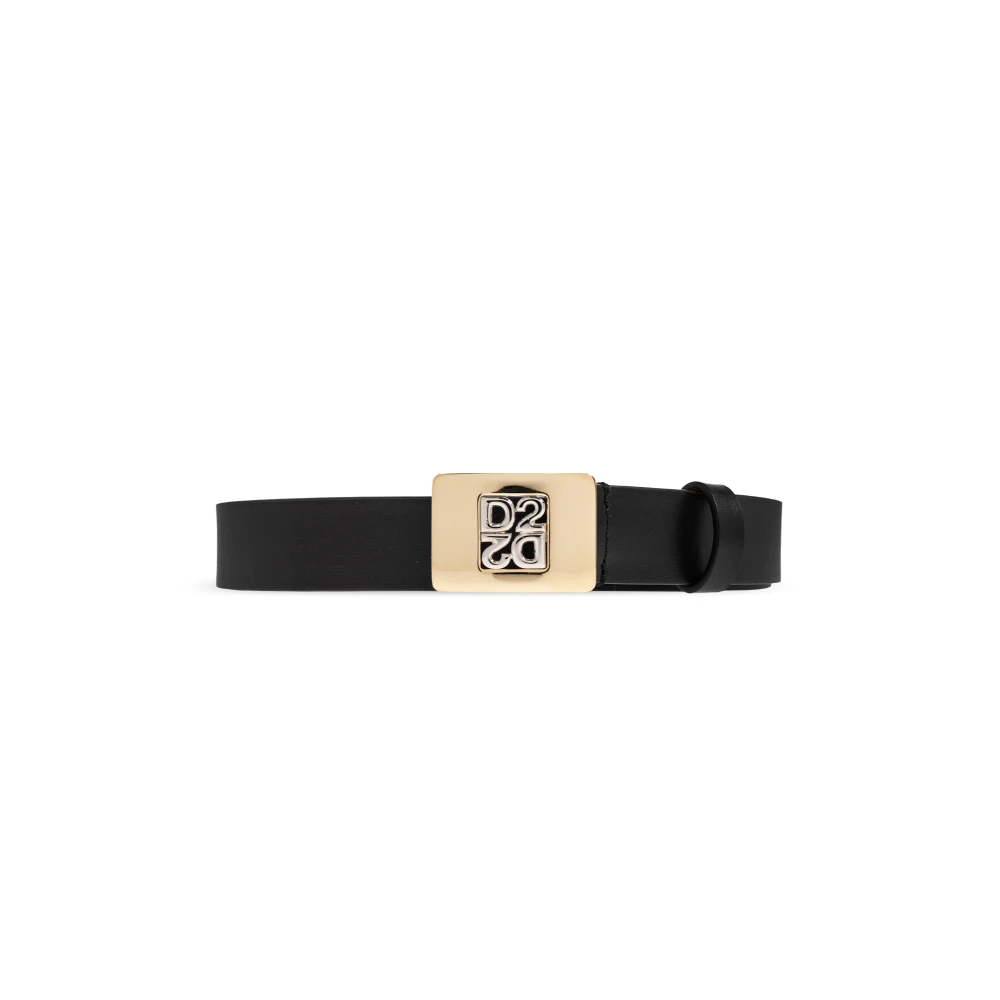 Dsquared2 Herren Schwarz - Ledergürtel - Accessories - K - 90 Cm