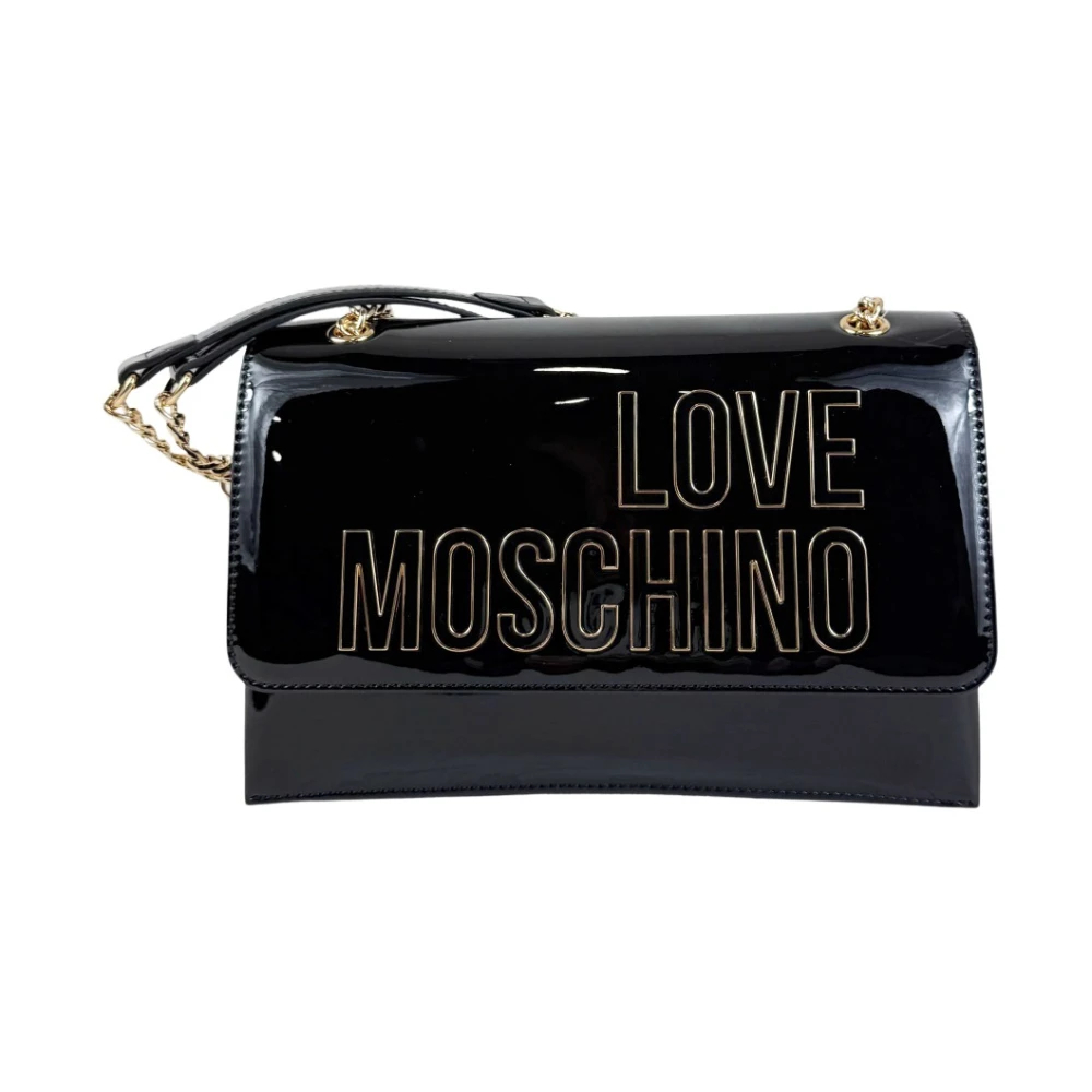 Love Moschino - Pu Lucido Sottospalla - Bags -Damen -Schwarzk -One Size