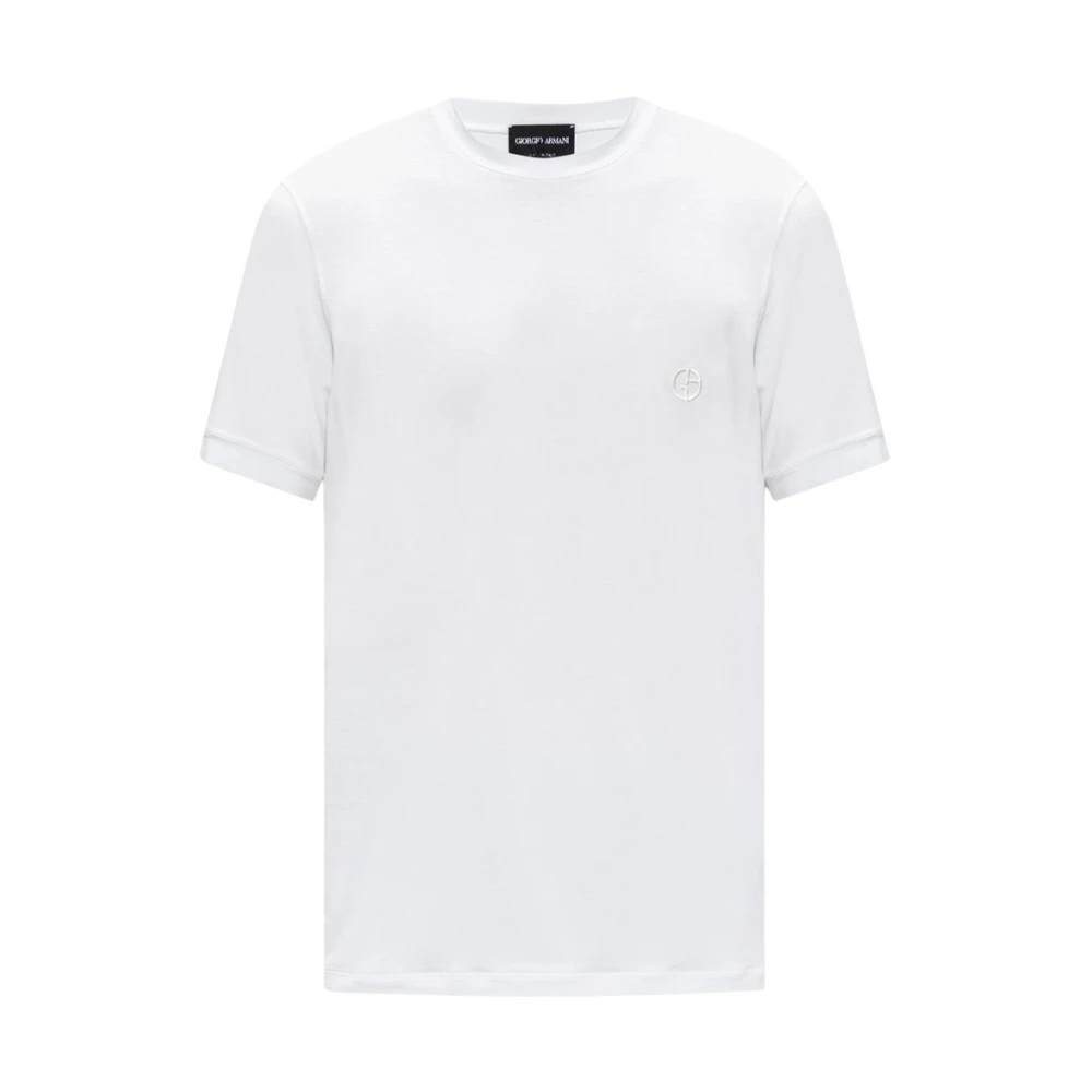 Giorgio Armani Herren Weiß - T-Shirt Mit Logo - Tops - 3XL
