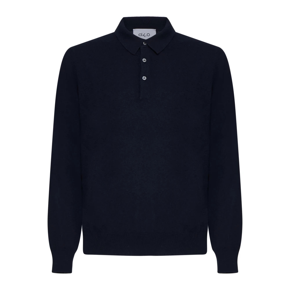 D4.0 Herren Blau - Round-Neck Strickwaren - Knitwear - 2XL