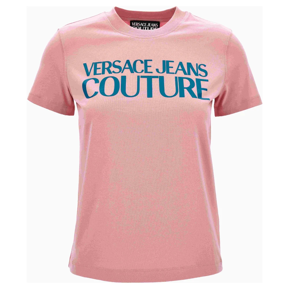 Versace Damen Rosa - Institutional Logo T-Shirt - Tops - 2XS
