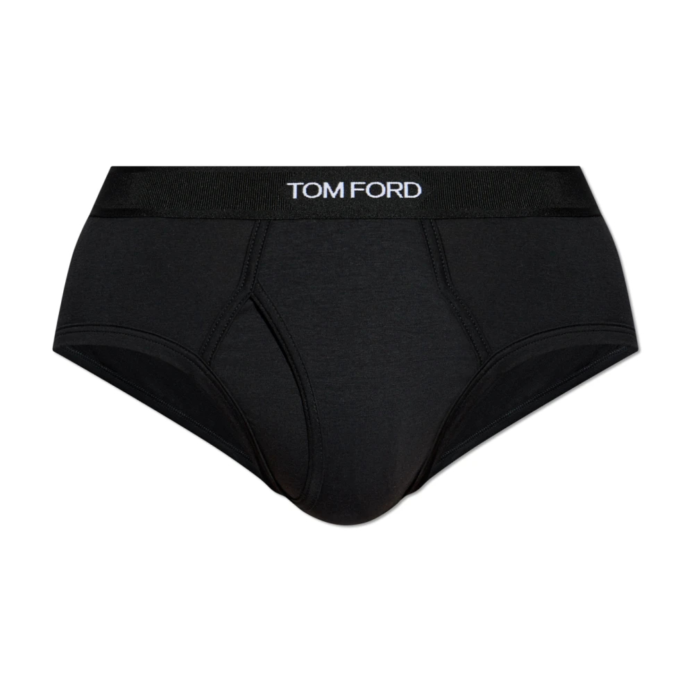 Tom Ford Herren Schwarz - Slips Mit Logo - Underwear - K - L