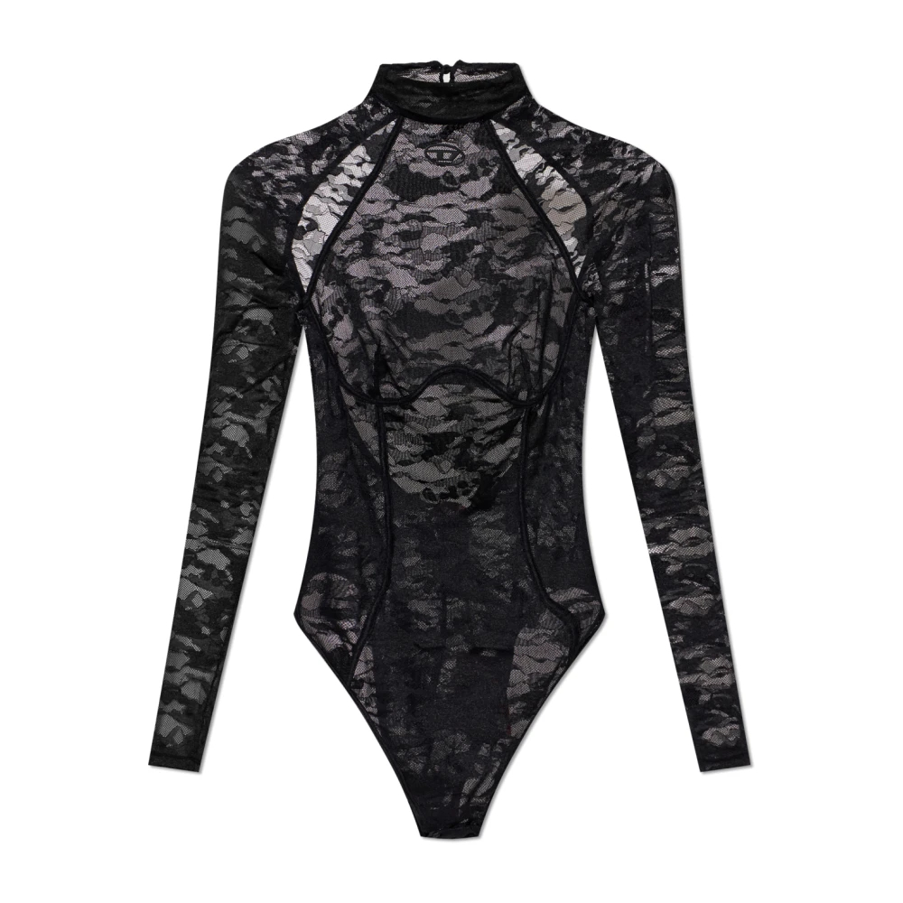 Diesel - Vivian-Utlt Bodysuit - Tops - Damen - Schwarzk - 2XS