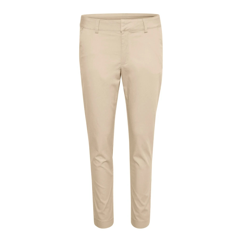 Kaffe Damen Beige Chinohose 7/8 Lea - Bild 4