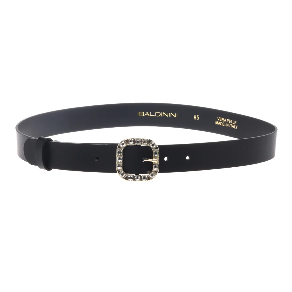 Baldinini Damen Schwarz - Ledergürtel - Accessories - K -95 Cm