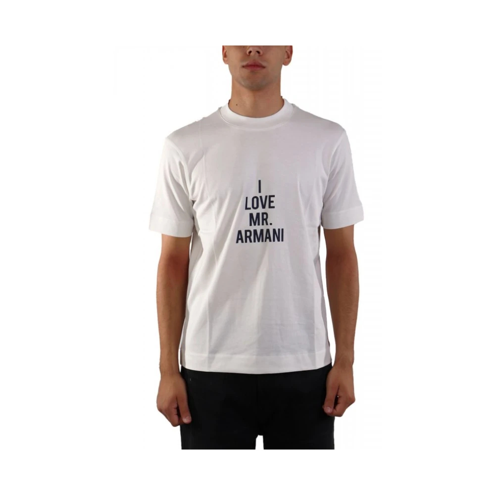 Emporio Armani Herren Beige - Logo T-Shirt - Tops - S