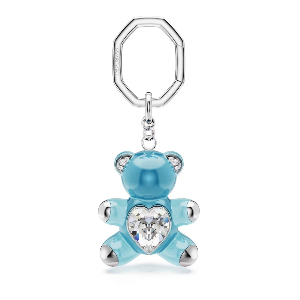 Swarovski Teddy Schlüsselanhänger, Bär, Rhodiniert Blau  - Image 3