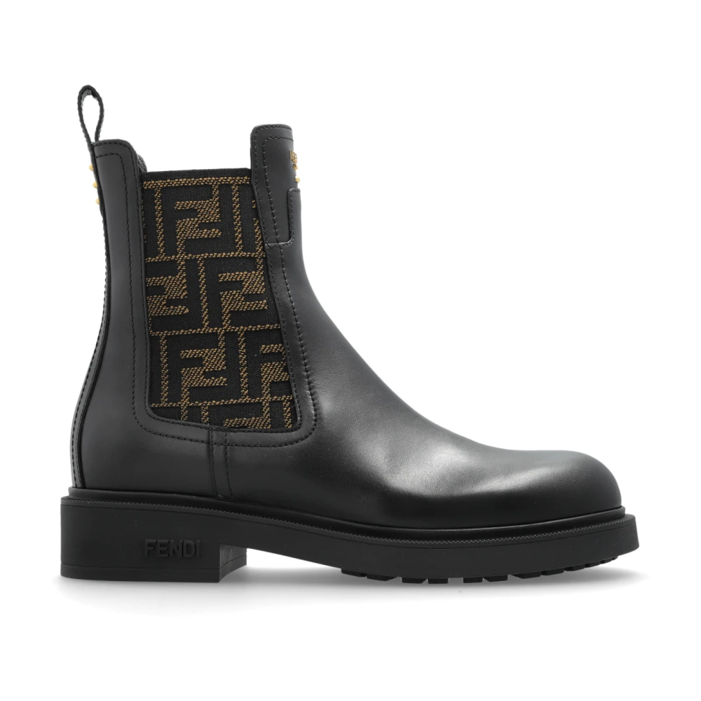 Fendi Damen Schwarz - Filo Chelsea Boots - Shoes - K - 40 Eu