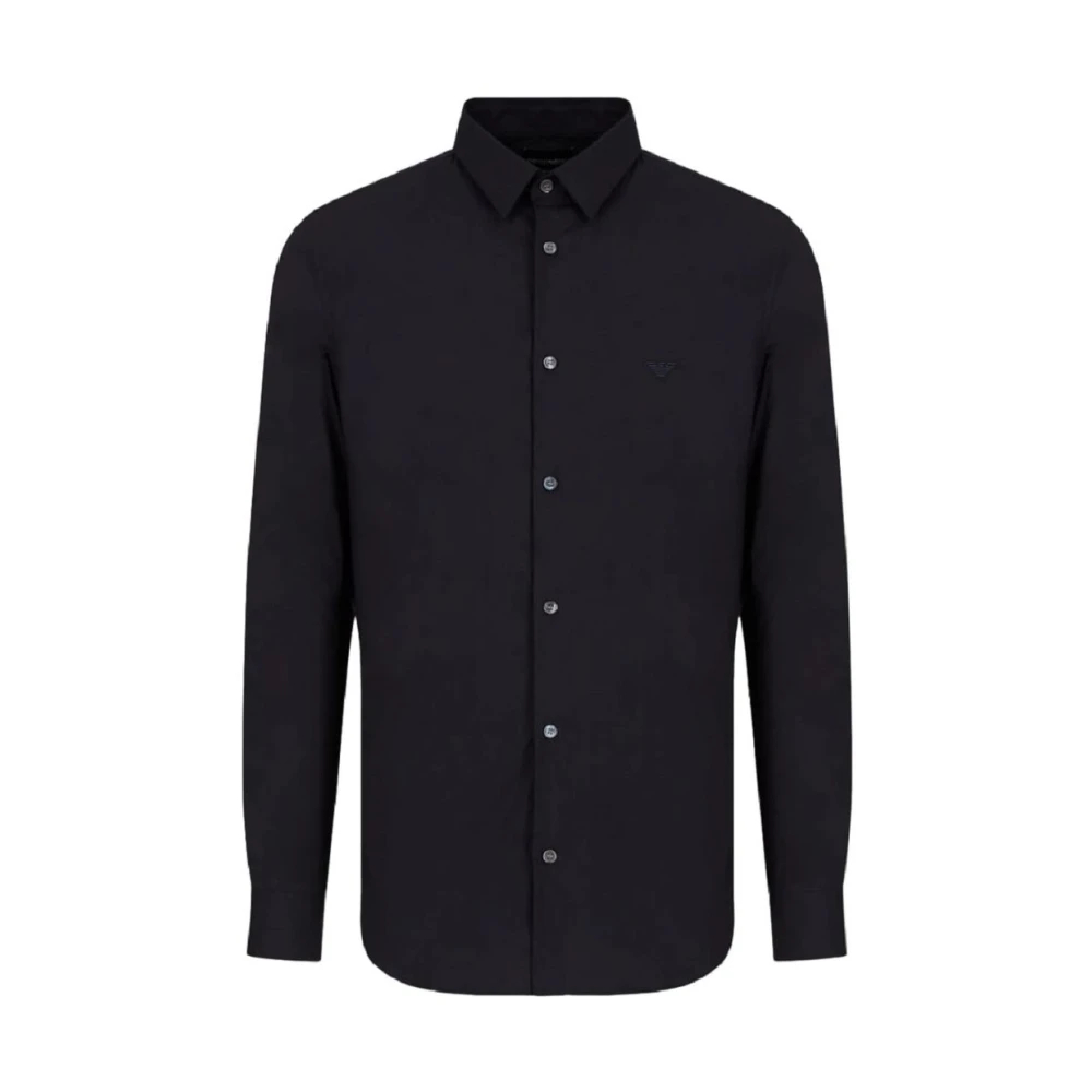 Emporio Armani Herren Blau - Langarmhemd - Shirts - L