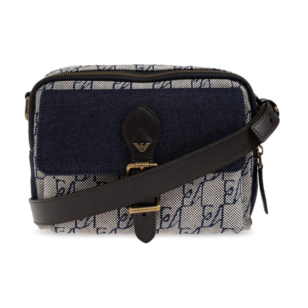 Emporio Armani Herren Blau - Monogram Bag - Bags - One Size