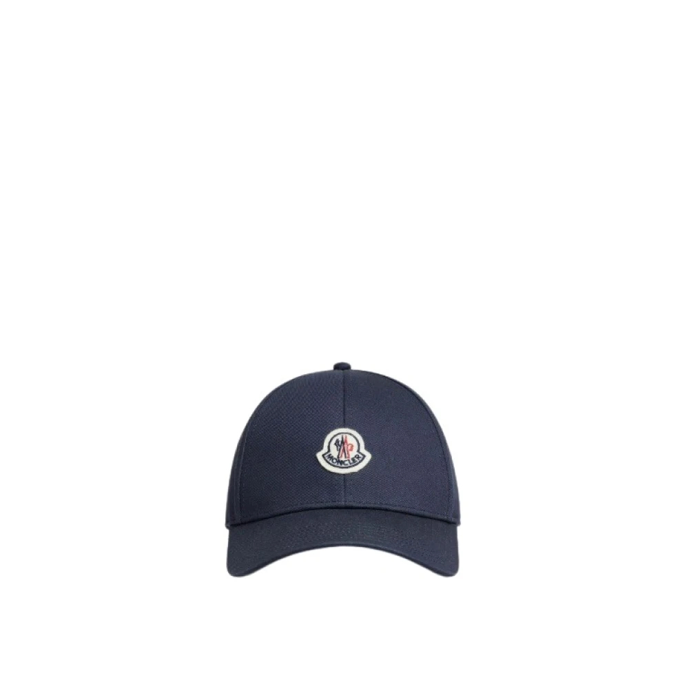 Moncler Baseball Cap Aus Baumwoll-Gabardine für Herren in Blau - Bild 4
