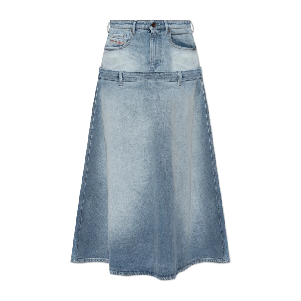 Diesel - De-Vorya-S Denimrock - Skirts - Damen - Blau - W25
