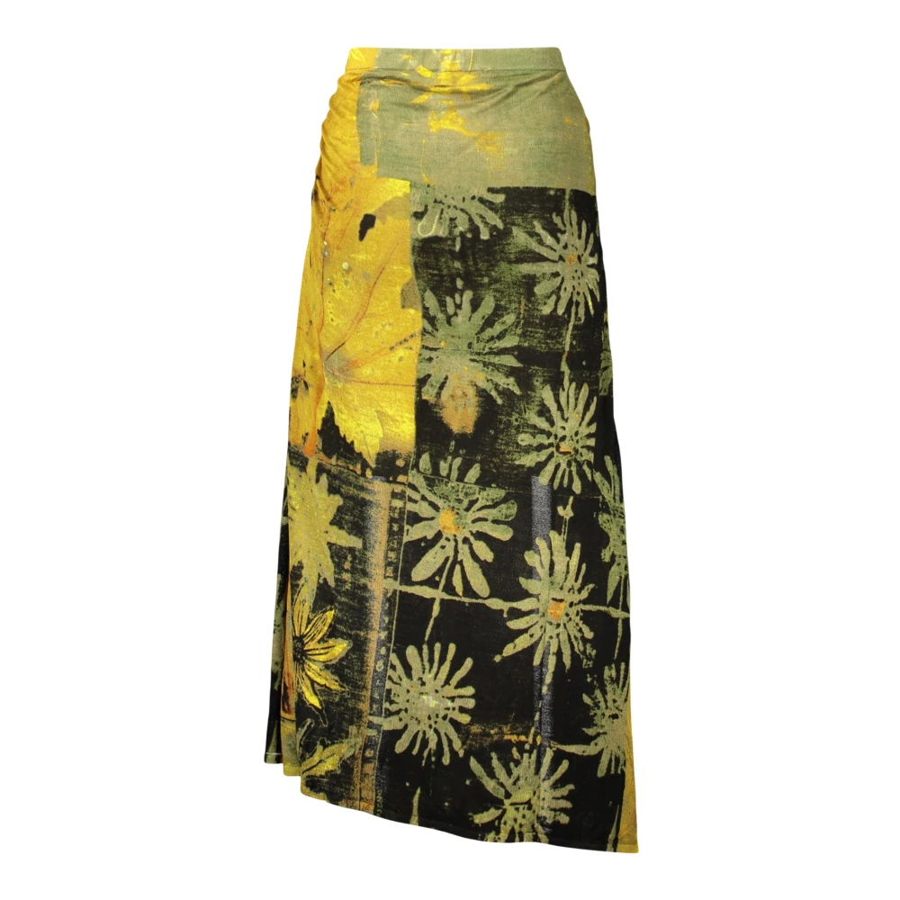 Desigual Damen Grün Langer Rock Mit Print In - Bild 6