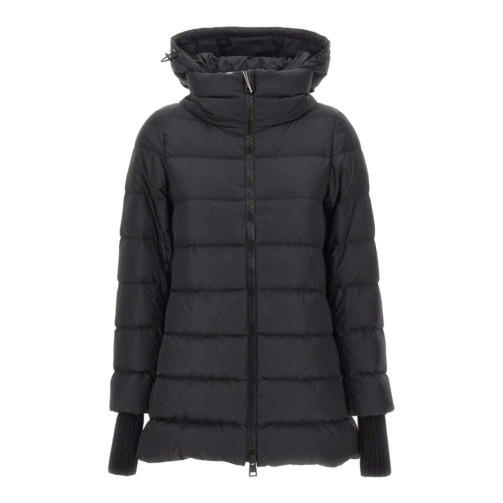 Herno - A-Shape Chamonix Daunenjacke - Coats - Damen - Schwarzk - S