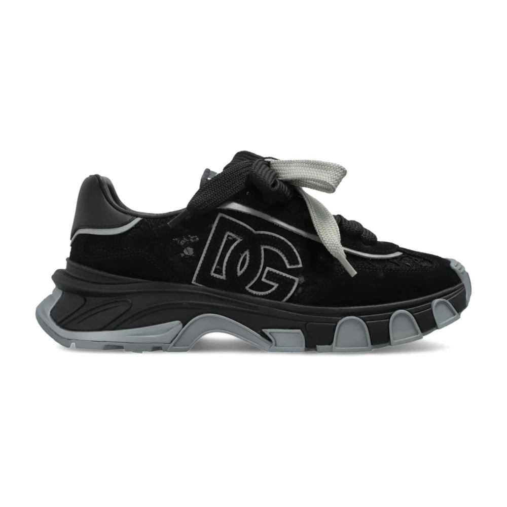 Dolce & Gabbana Damen Schwarz - Country Road Fabric Sneakers - Shoes - K - 39 Eu