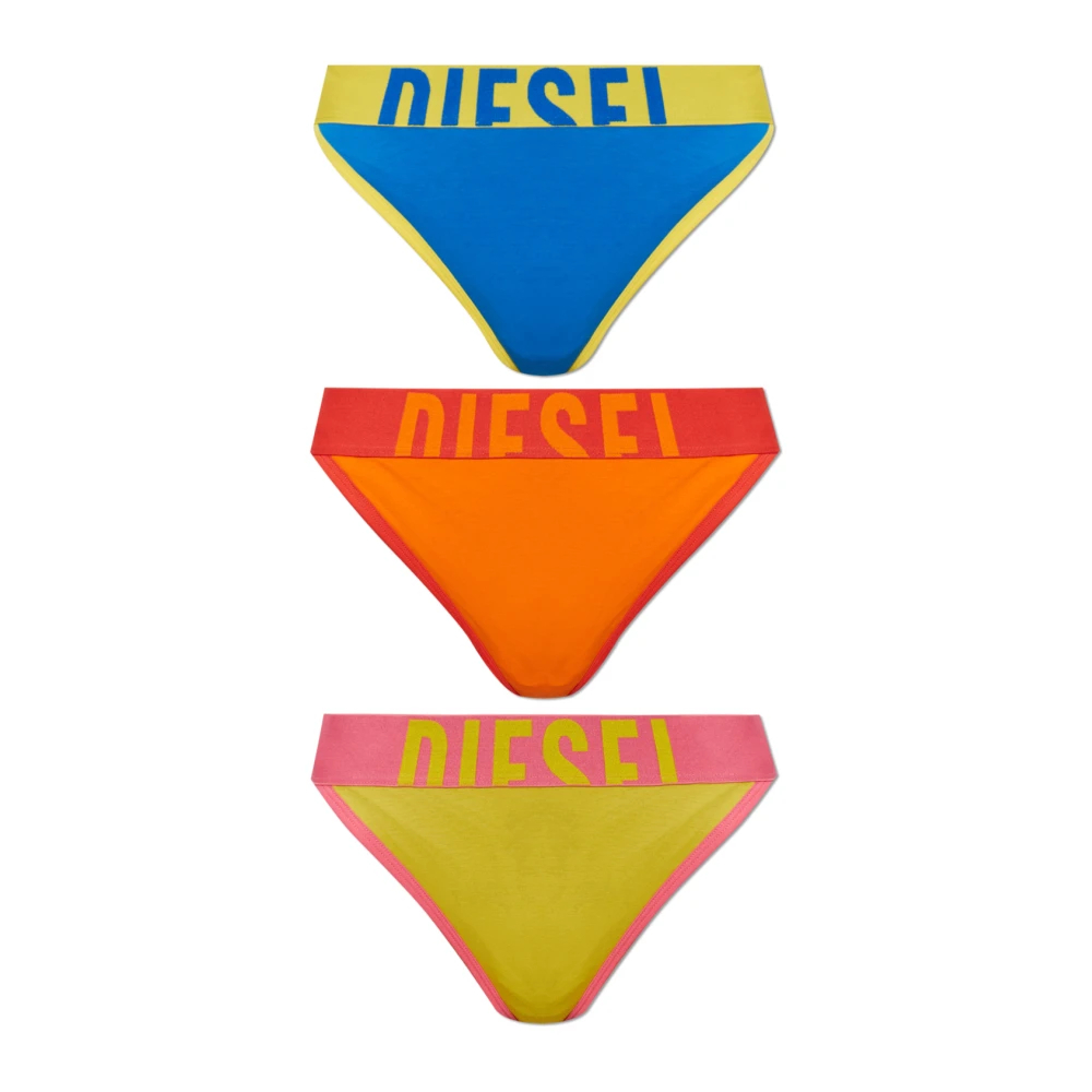 Diesel Damen Multicolor - Marianna D Pop Tanga Dreierpack - Underwear - Mehrfarbig - Xl