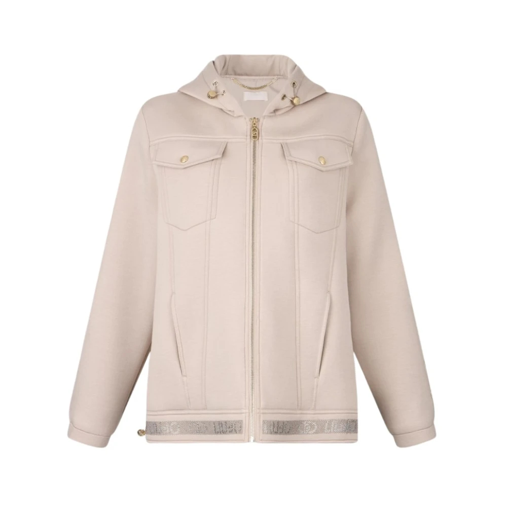 Liu Jo Damen Beige - Scuba And Nylon Jacke - Jackets - Xs