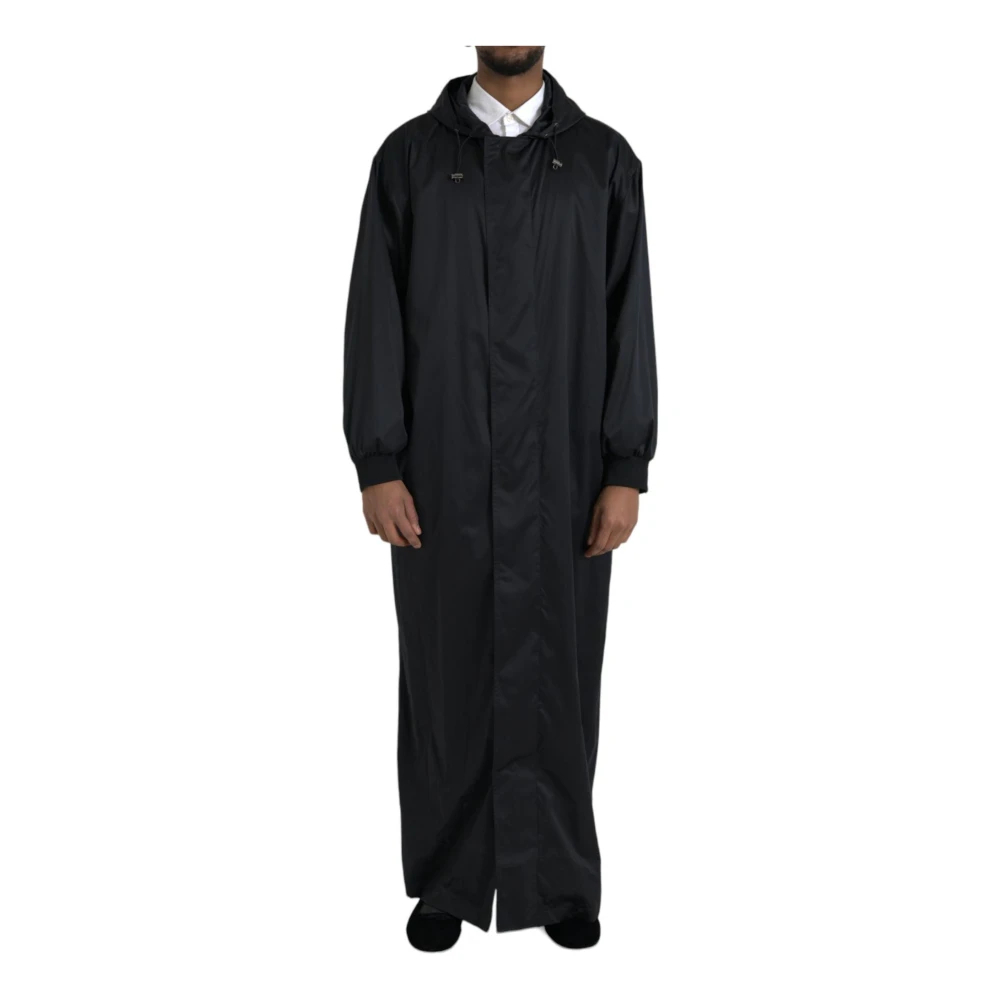 Dolce & Gabbana Herren Schwarz - E Kapuzen-Windbreaker-Jacke - Jackets - K - M