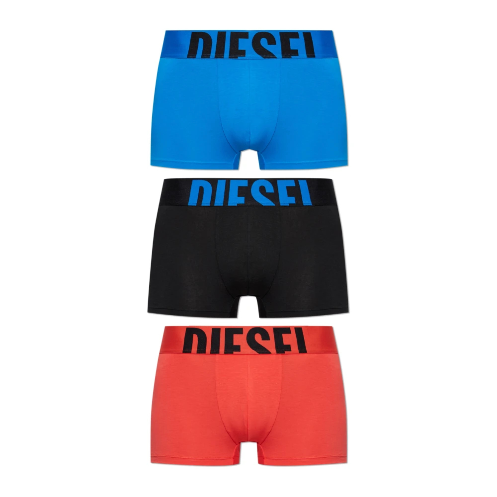Diesel Herren Blau - Baumwoll-Boxershorts 3Er-Pack - Underwear - S