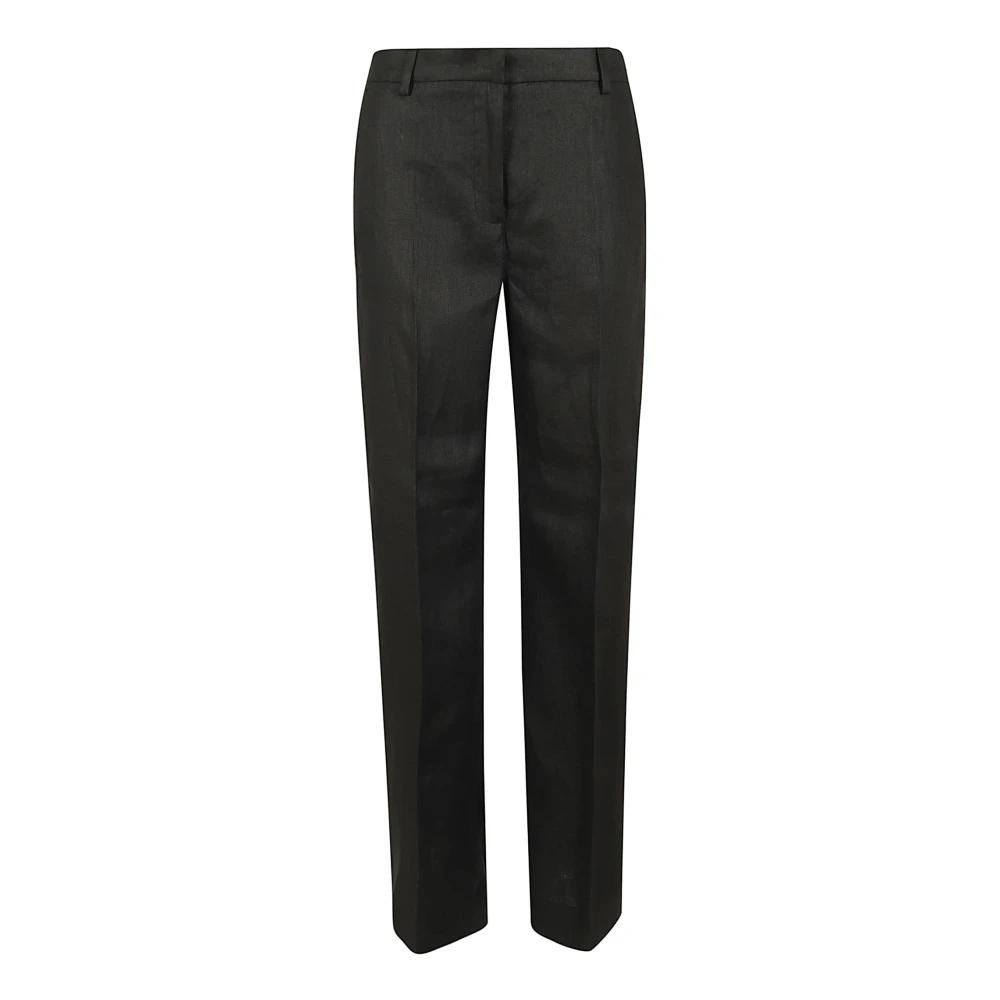 Weekend Max Mara Damen Schwarz - Wkdmalizia Leinen-Canvas-Hose - Trousers - K - 3XS