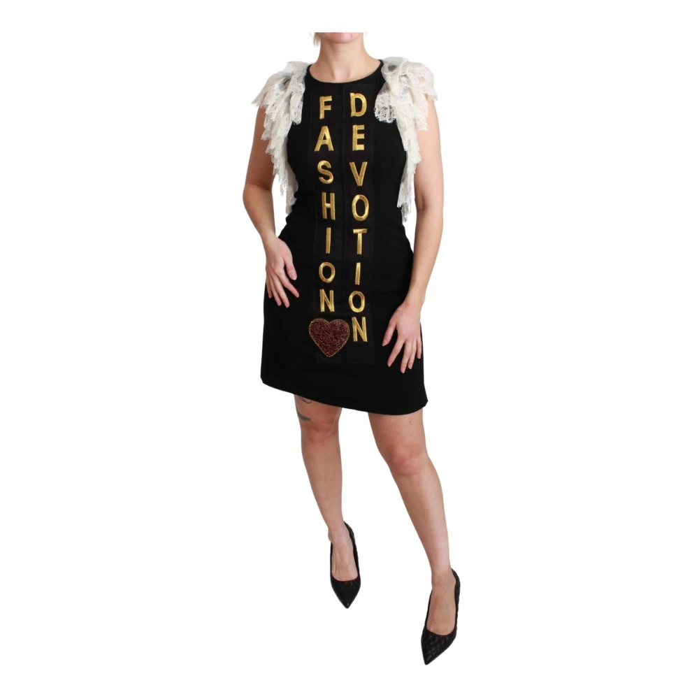 Dolce & Gabbana Damen Schwarz - Elegantes Es Fashion Sheath Minikleid - Dresses - K - Xs