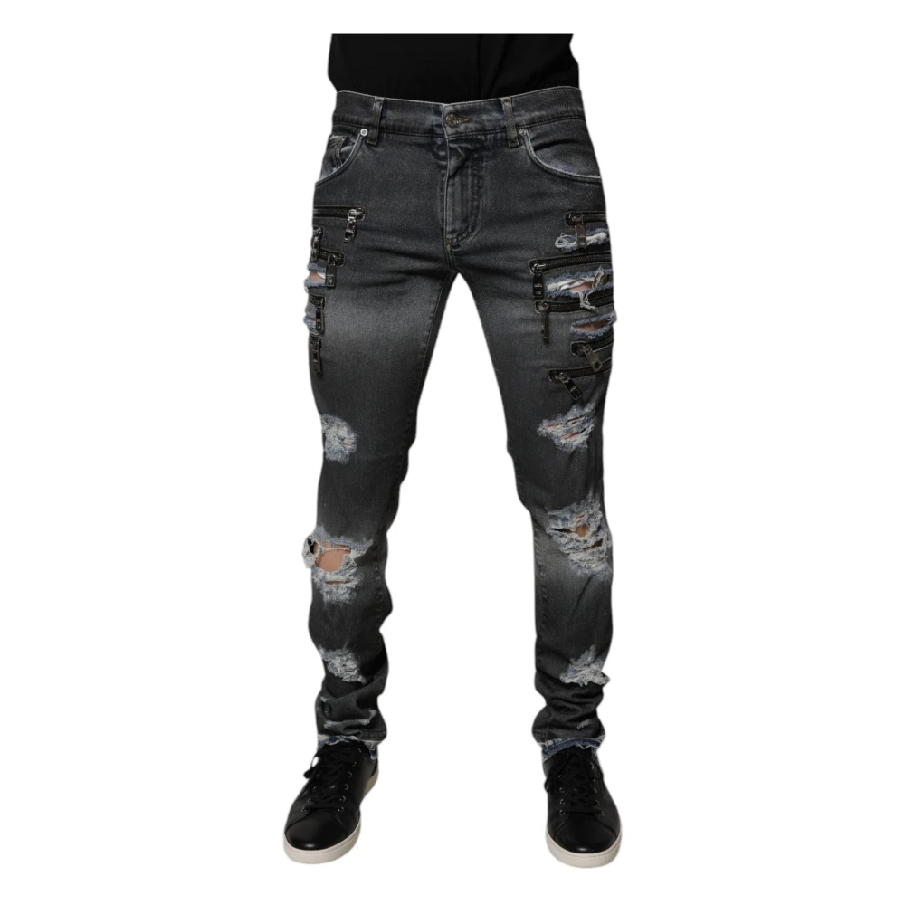 Dolce & Gabbana Herren Grau - Skinny Denim Jeans - Jeans - M
