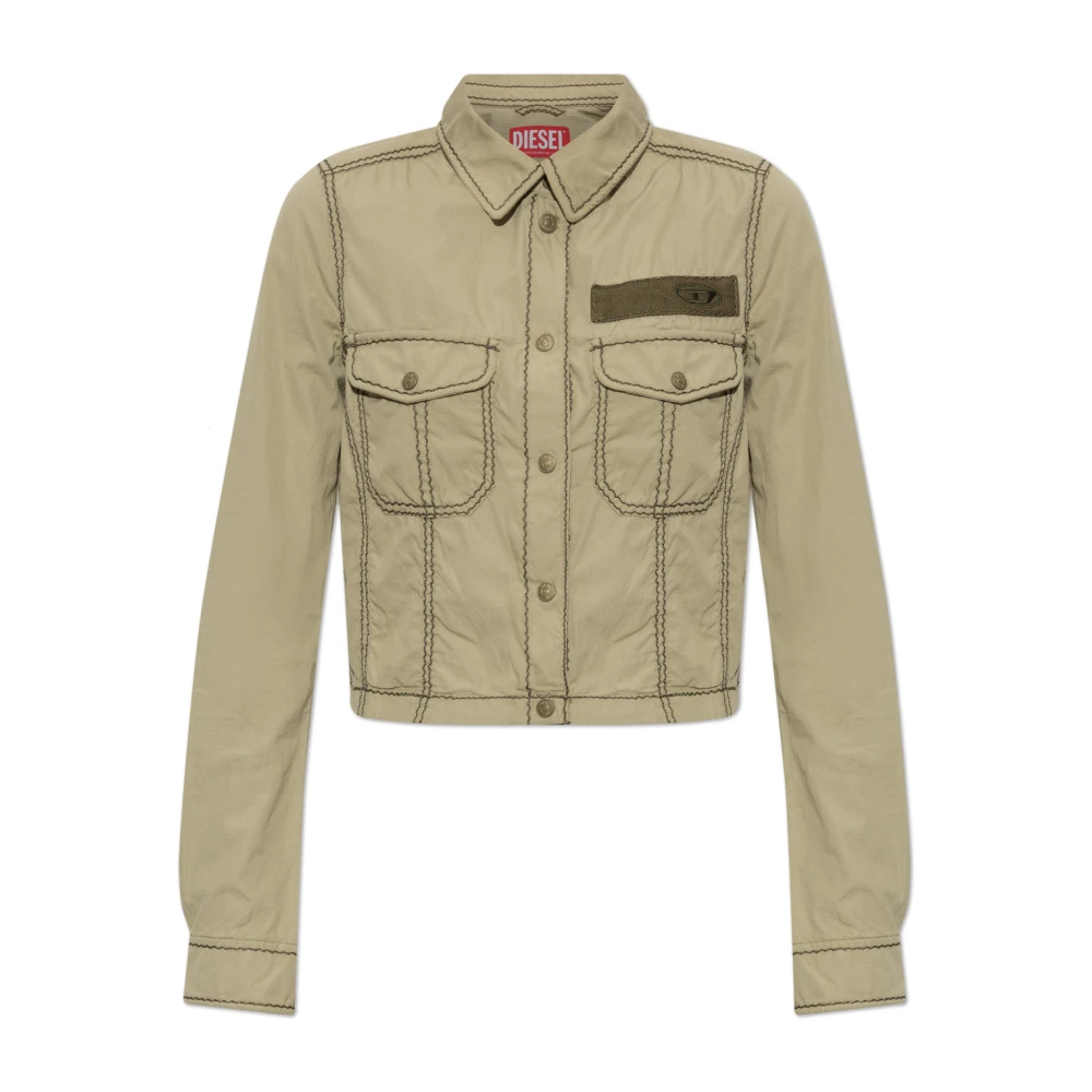 Diesel Damen Grün - G-Roovy Jacke - Jackets - L