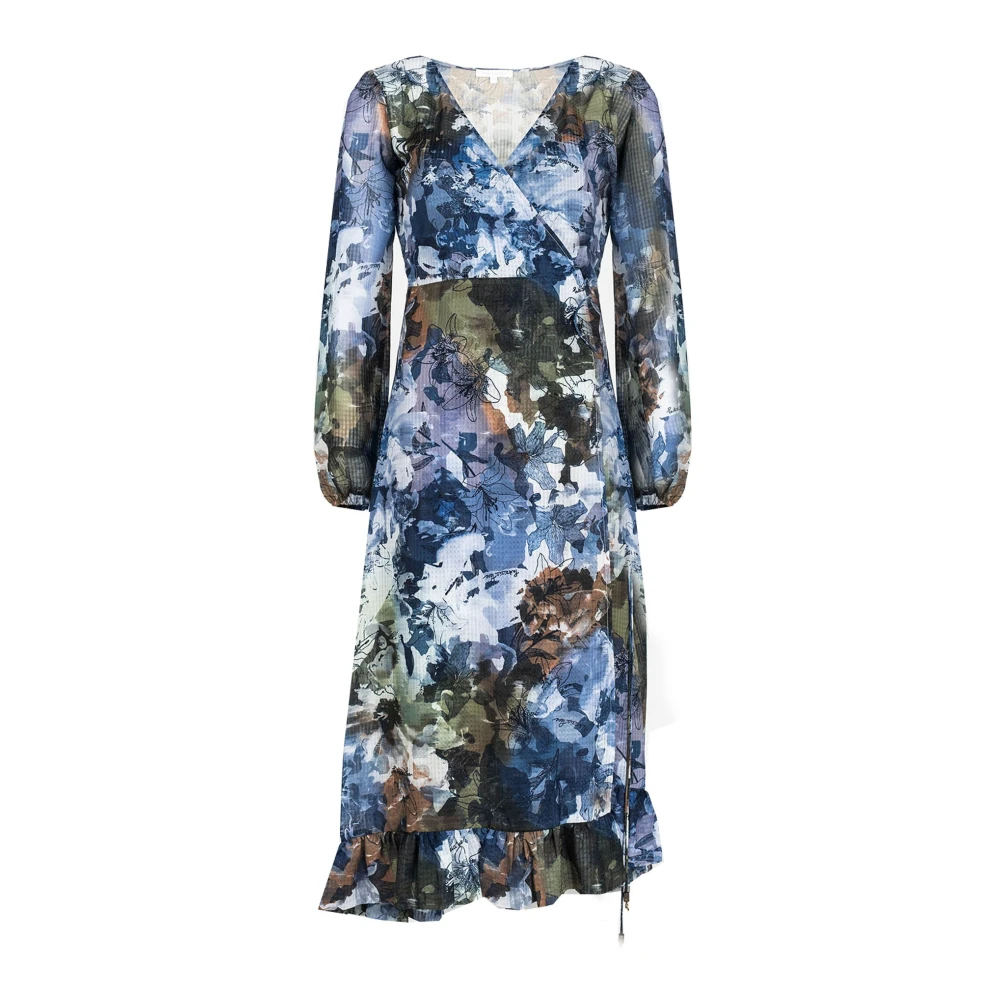 Patrizia Pepe Damen Blau - Maxikleid Mit Blumenmuster - Dresses - S