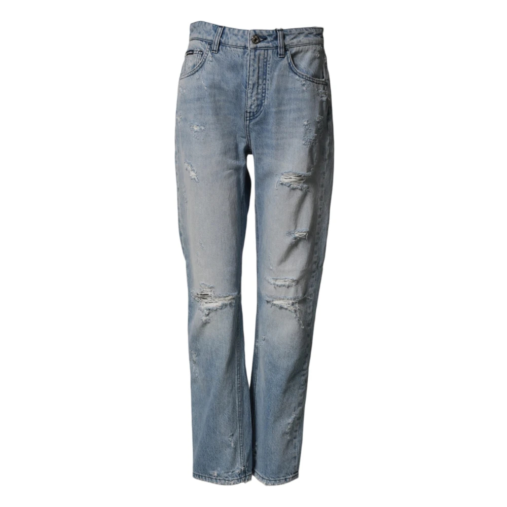 Dolce & Gabbana Damen Blau - Boyfriend Jeans Aus Denim - Jeans - S