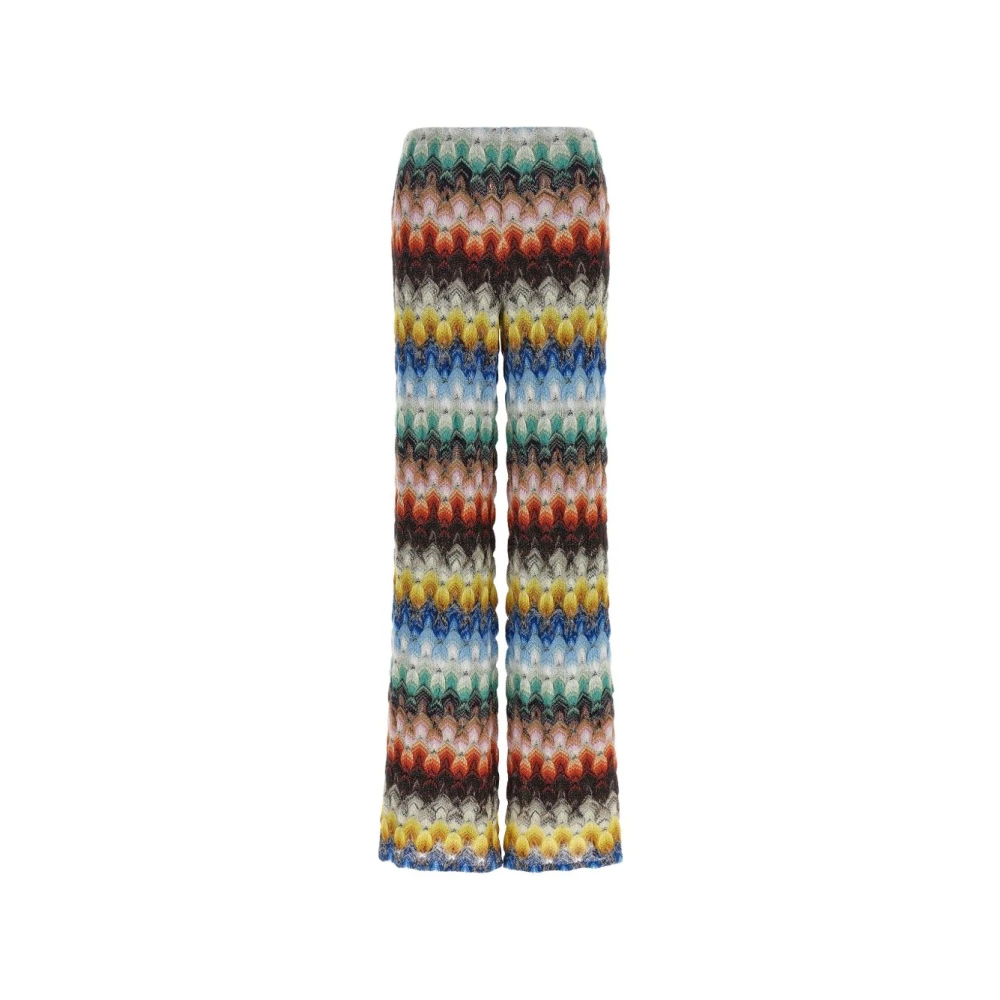 Missoni Damen Multicolor - Lamé-Viskose-Spitzhosen - Trousers - Mehrfarbig -S