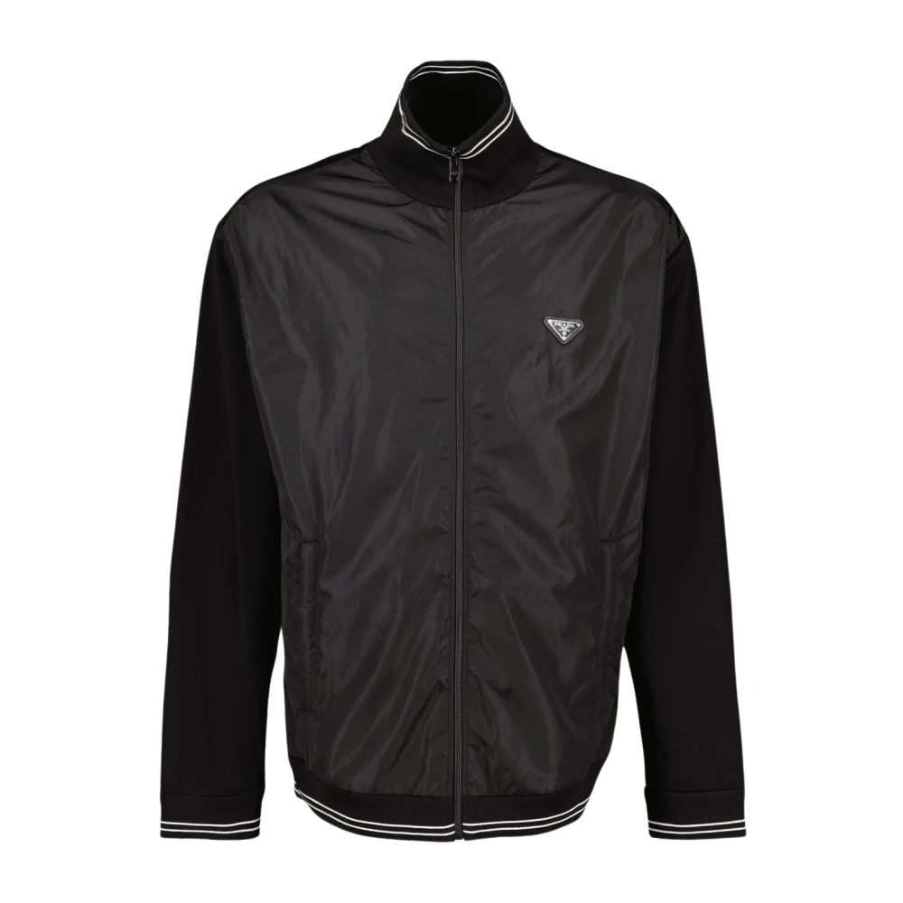 Prada Herren Schwarz - Re-Nylon Windbreaker Jacke - Jackets - K - S
