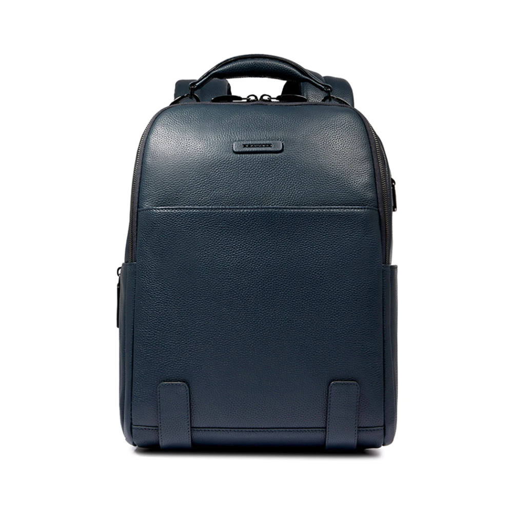 Piquadro Herren Blau - Personalizable Laptop Backpack 14 - Bags - One Size