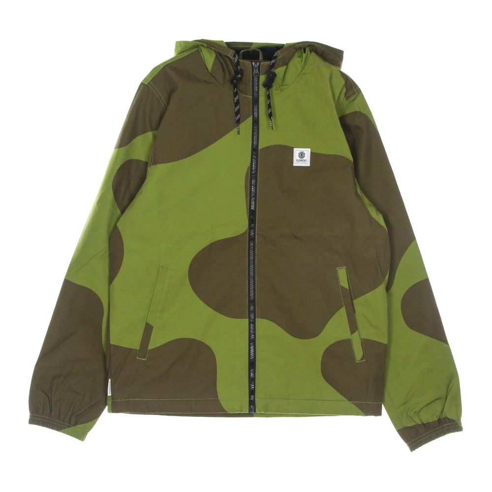 Element Herren Grün - Tarnmuster Jacke Leicht Winddicht Wasserdicht - Jackets - S