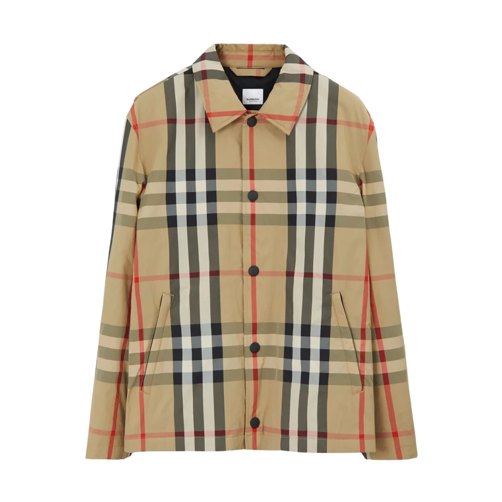 Burberry Herren Beige - Sussex Check Jacke - Jackets - M
