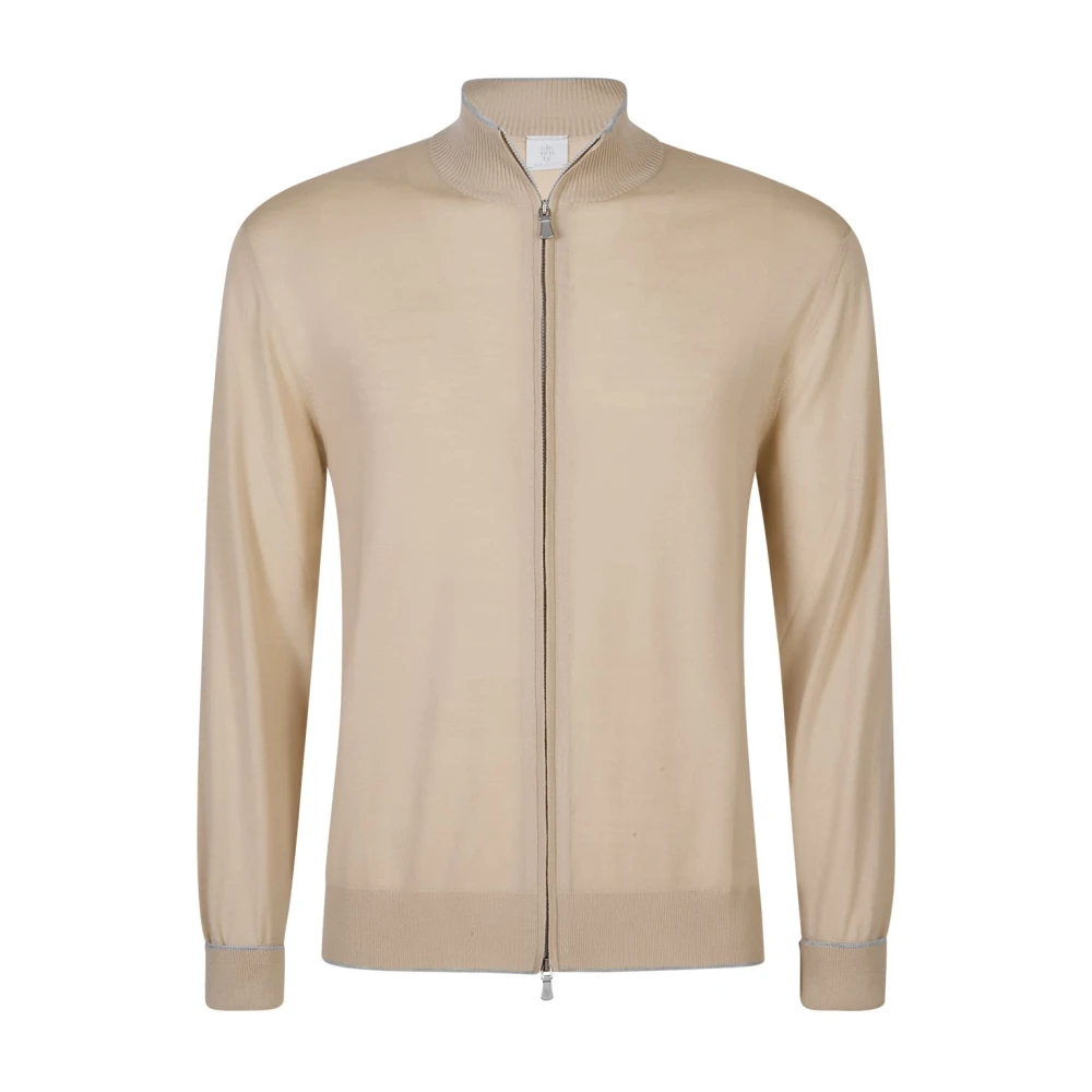 Eleventy Herren Beige - Maglia Full Zip - Knitwear - Xl