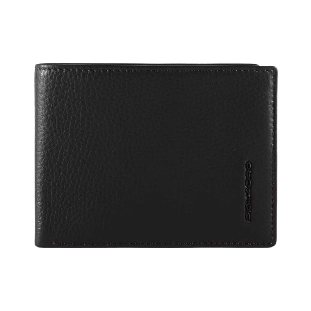 Piquadro Herren Schwarz - Brieftasche Mit Klapp-Ausweisfenster- Münz - Accessories - K - One Size