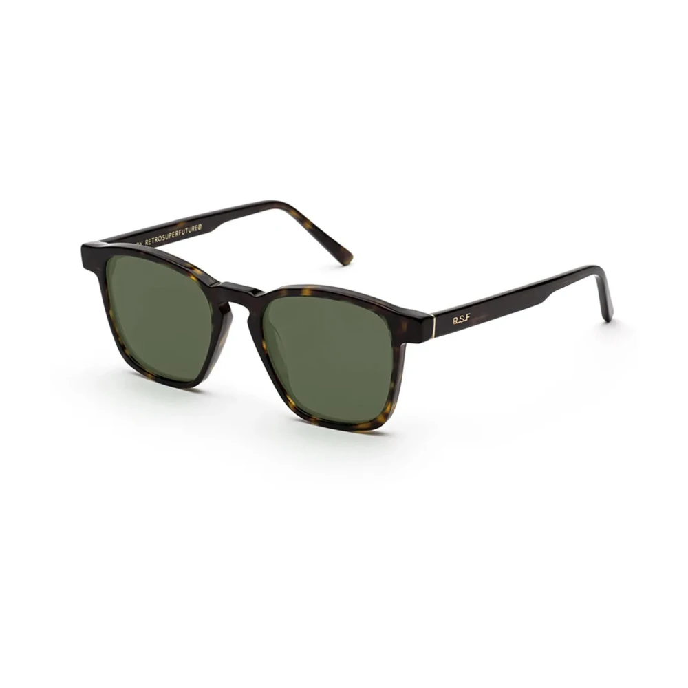 Retrosuperfuture Unisex Havanna 26D Unico 3627 Green Sonnenbrillen Acetat Grün Quadratisch Normal - Bild 3